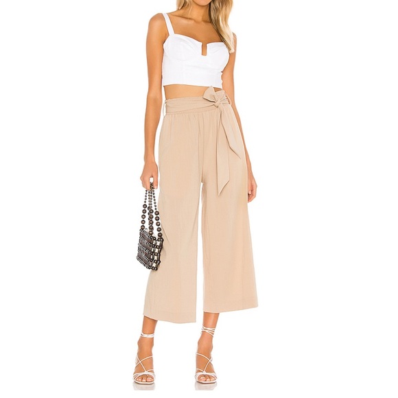 Revolve MAJORELLE Tan Pant Austyn Khaki Revolve size L - Picture 2 of 8